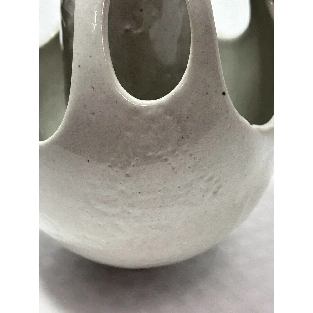 Off White Artisan Ceramic‎ Vase - Handmade Art Pottery